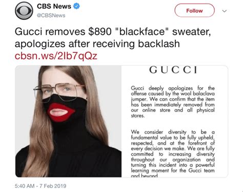 gucci response to sweater crisis